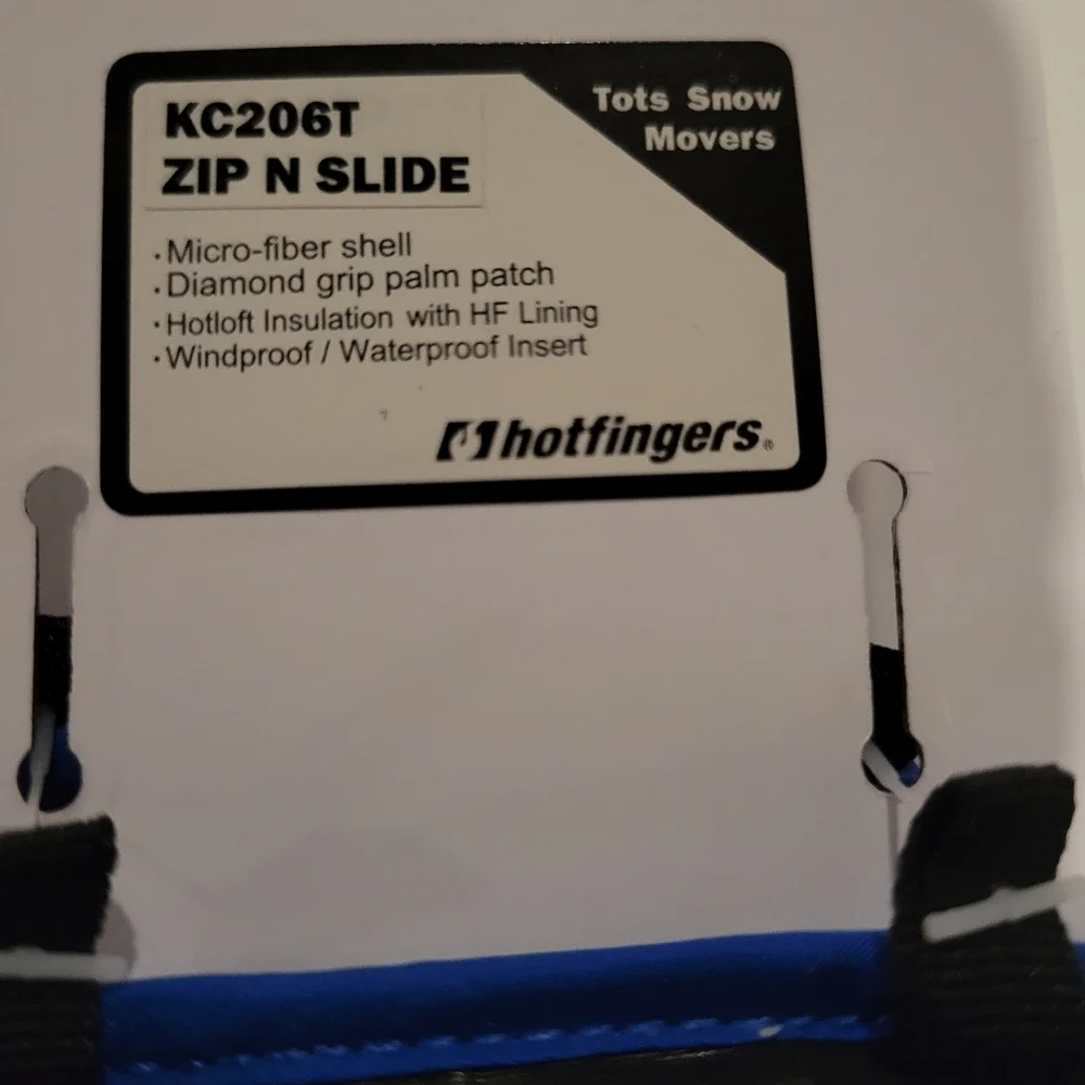 Hotfingers Blue Winter Gloves. Wind/waterproof Toddler Gloves. New